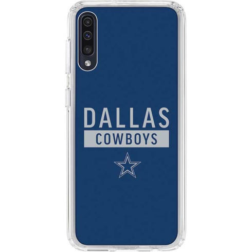 NFL Dallas Cowboys Blue Performance Series Galaxy A50 Clear Case